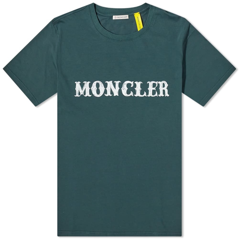 Photo: Moncler Men's Genius x Fragment Logo T-Shirt in Green