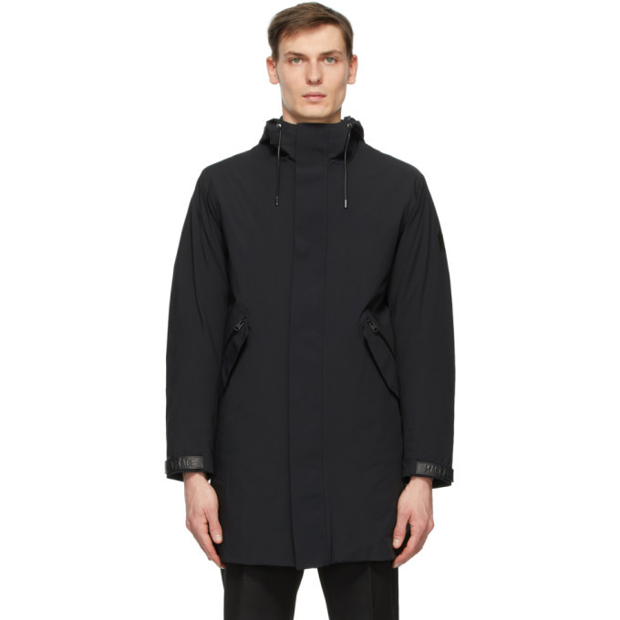 Mackage Black Hektor 2-In-1 Rain Coat 