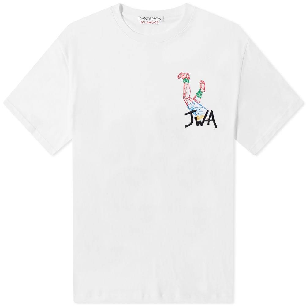 JW Anderson Embroidered Rugby Logo Tee JW Anderson