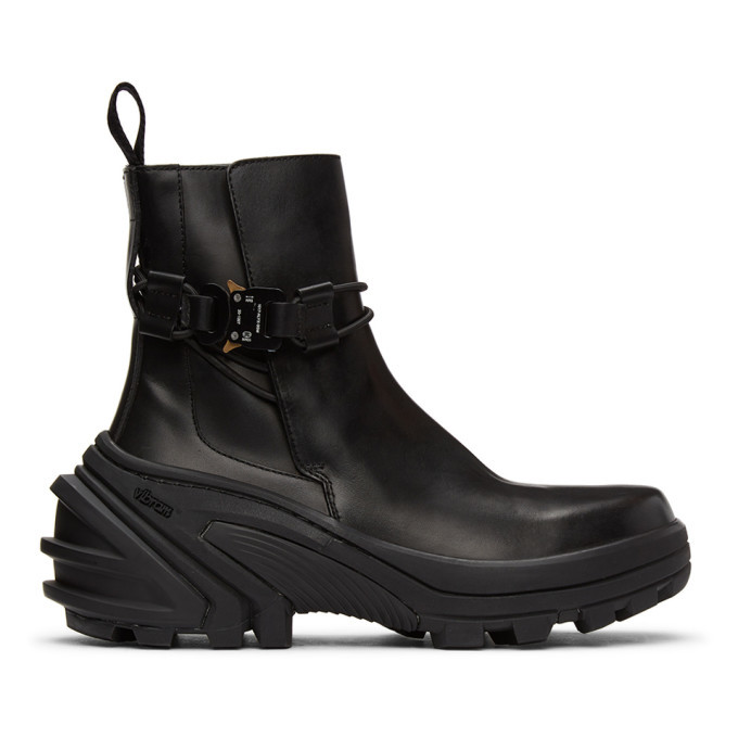 Photo: 1017 ALYX 9SM Black Buckle Fixed SKX Sole Chelsea Boots