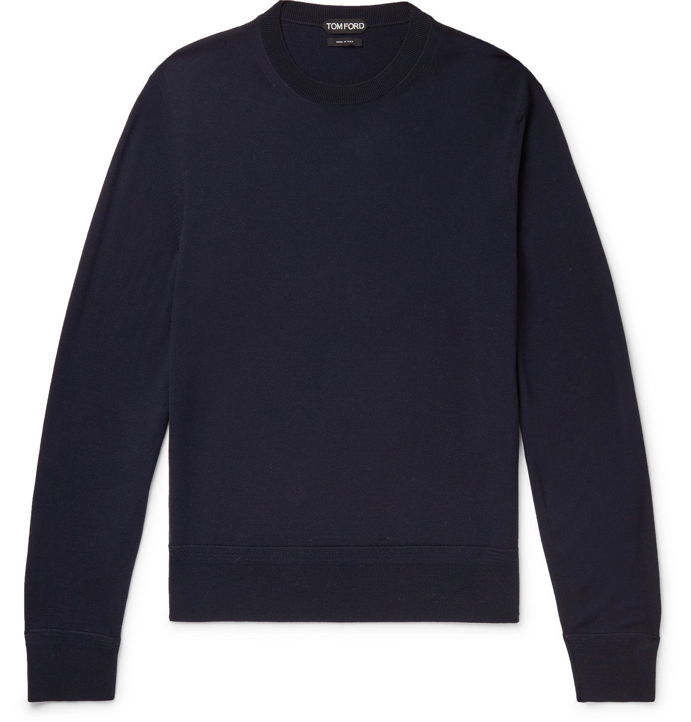 TOM FORD - Slim-Fit Merino Wool Sweater - Blue TOM FORD