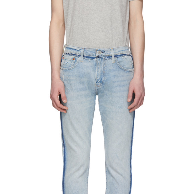 Levis Blue 512 Slim Wrong Side Out 