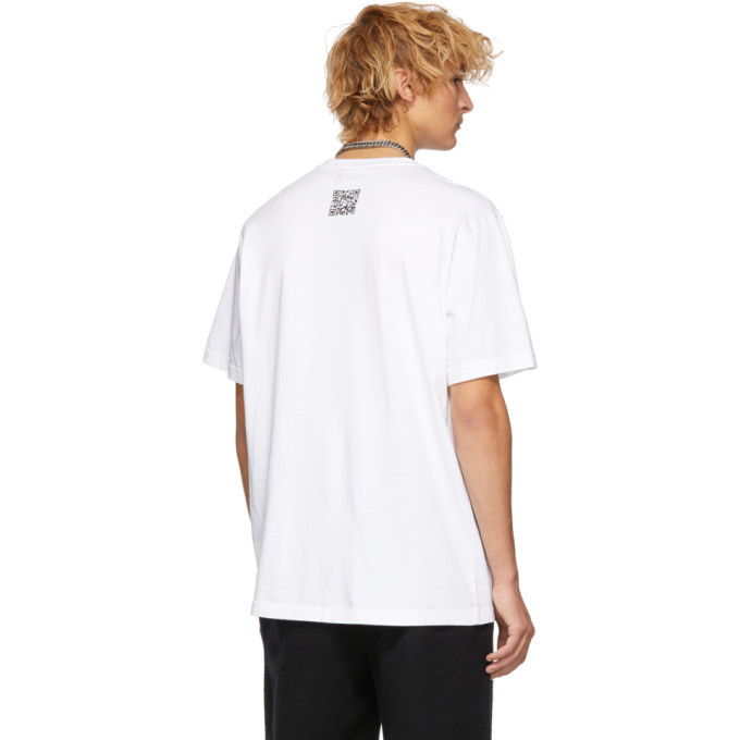 Vetements White QR Code T-Shirt Vetements