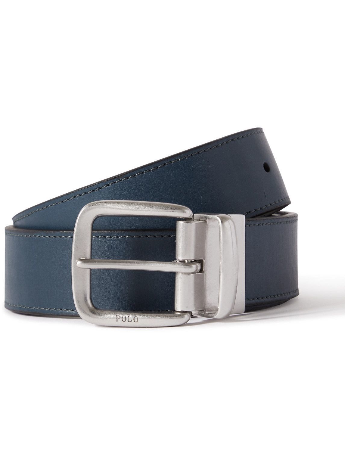 Polo Ralph Lauren - Reversible Leather Belt - Blue Polo Ralph Lauren