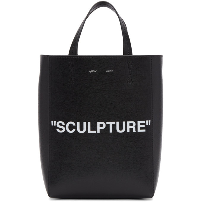 OffWhite Black Medium Sculpture Tote OffWhite