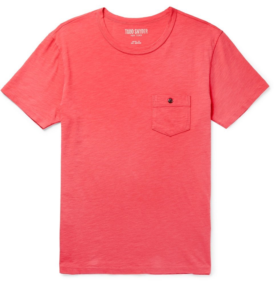 Todd Snyder - Slub Cotton-Jersey T-Shirt - Red Todd Snyder