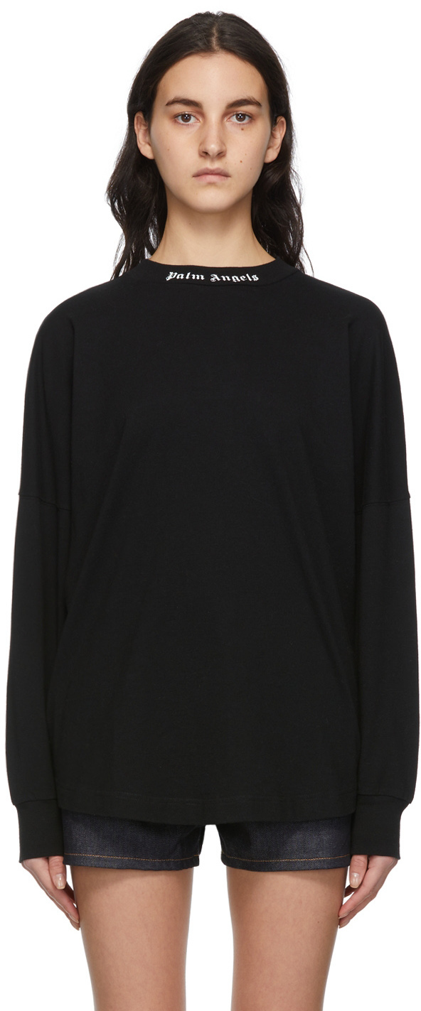 PALM ANGELS CLASSIC LOGO LONG SLEEVE BLACK – ONE OF A KIND