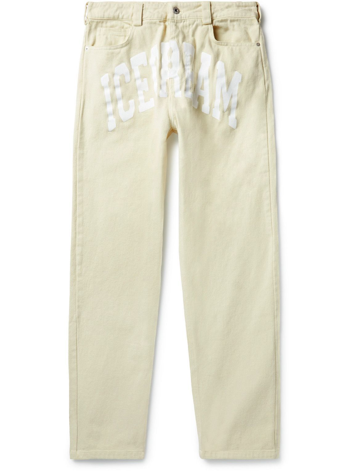 ICECREAM StraightLeg LogoPrint Jeans Neutrals ICECREAM