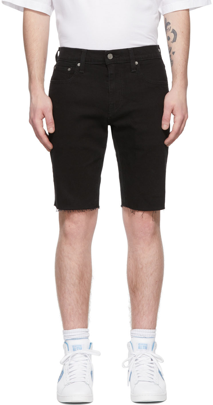 Levi's Black 412 Slim Shorts