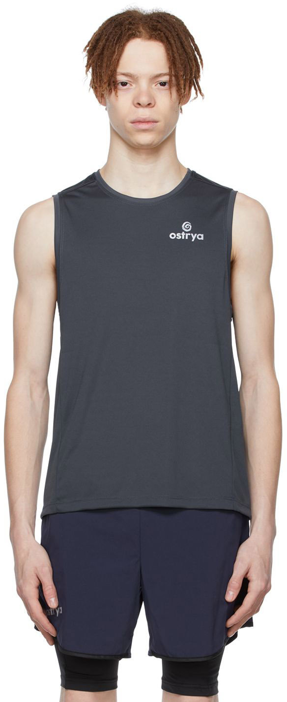 Ostrya Gray Polyester Tank Top Ostrya