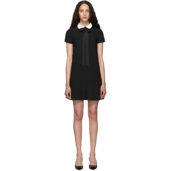 red valentino black dress with bow