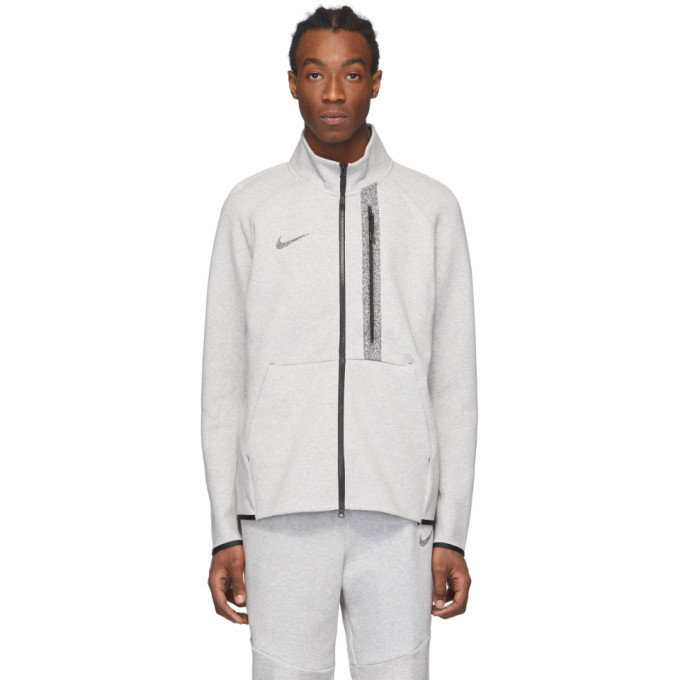 nike grey zip up