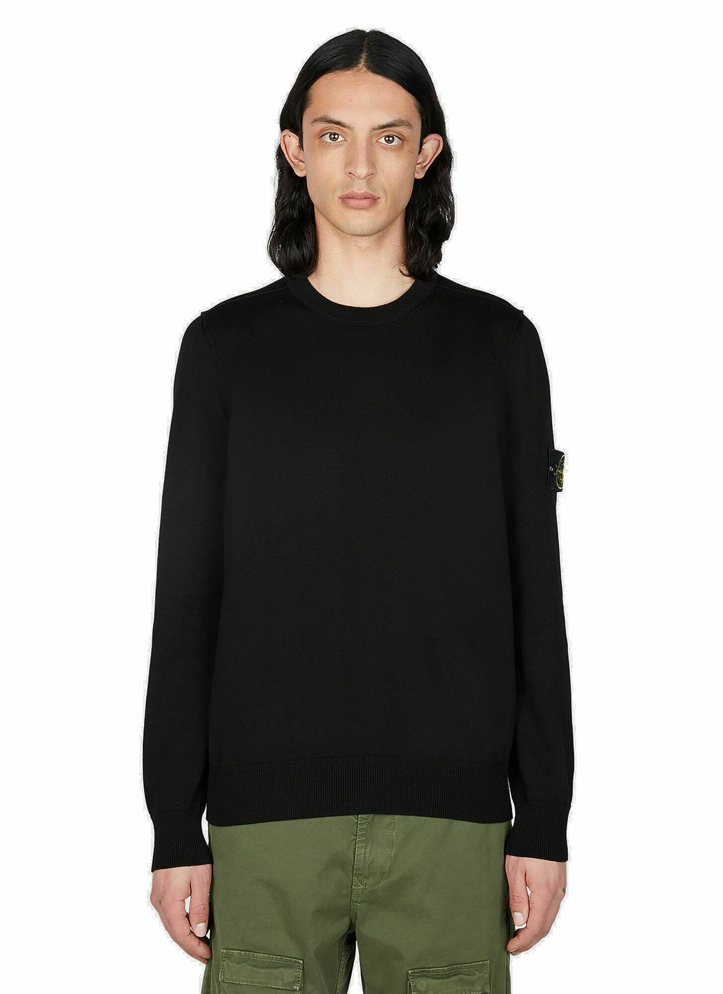 Photo: Stone Island - Compass Patch Sweater in Black