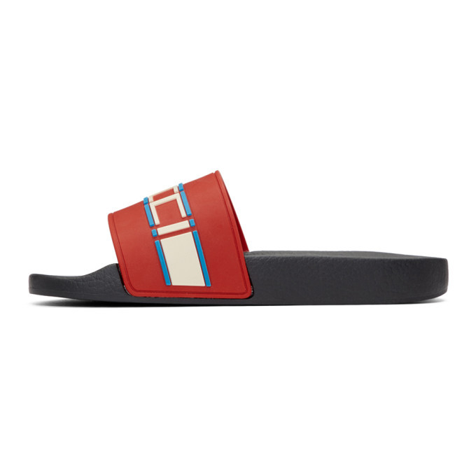 gucci red pursuit pool slides