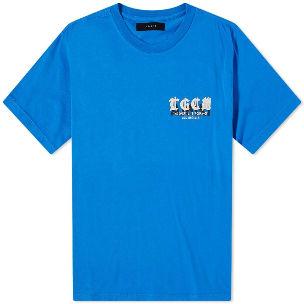 AMIRI Men's T.G.C.W. T-Shirt in Blue Amiri