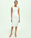 Brooks Brothers Women's Cotton Pique Sheath Dress | White