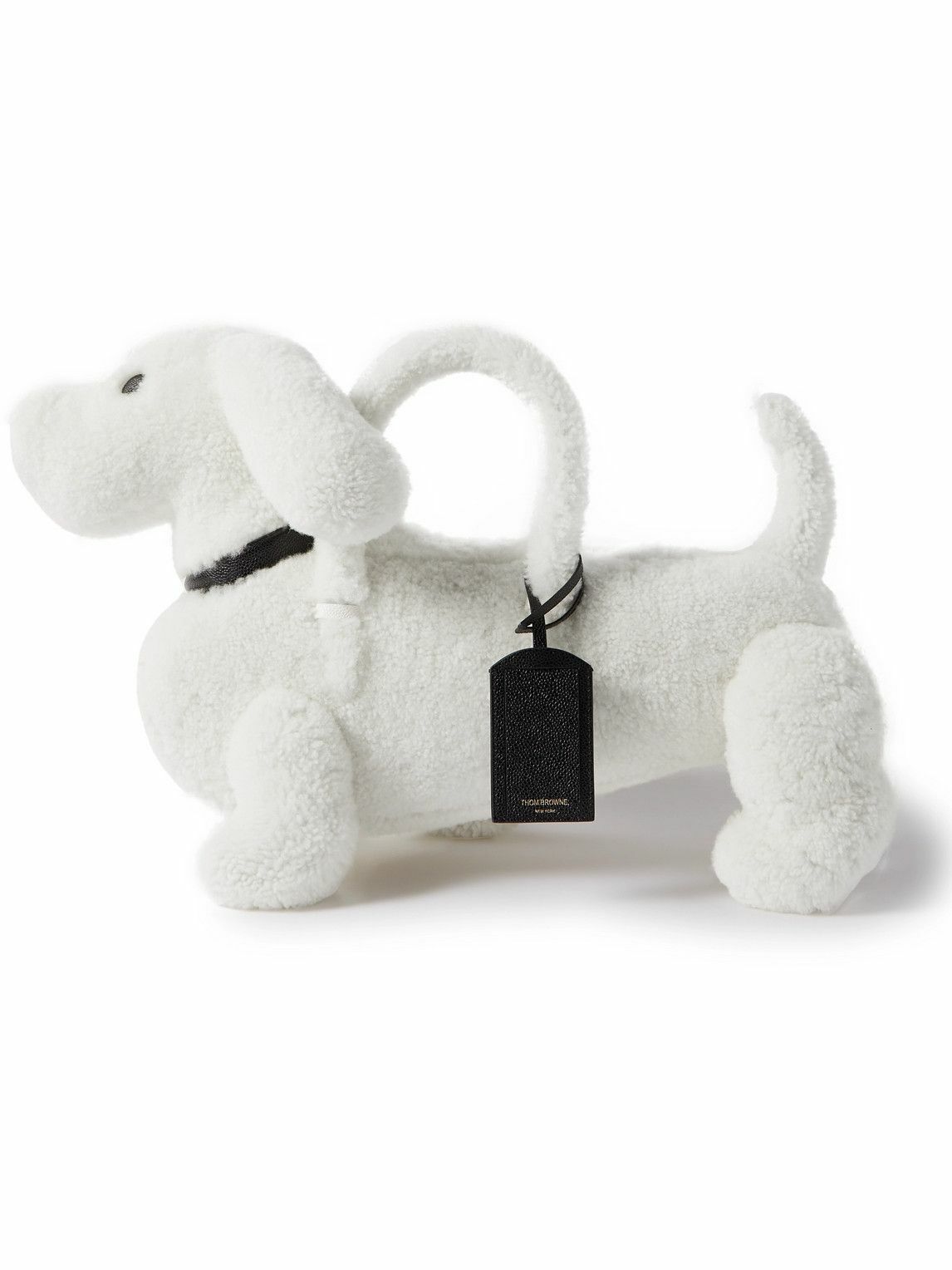 Photo: Thom Browne - Hector Leather-Trimmed Shearling Pouch