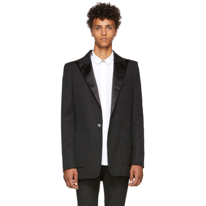 Balmain Black Wool Pagode Blazer Balmain