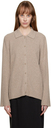 Reformation Taupe Fantino Cardigan