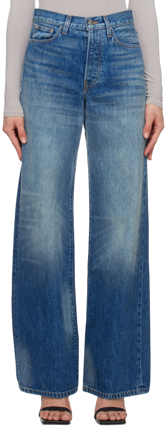 AMIRI Blue Wide-Leg Jeans Amiri