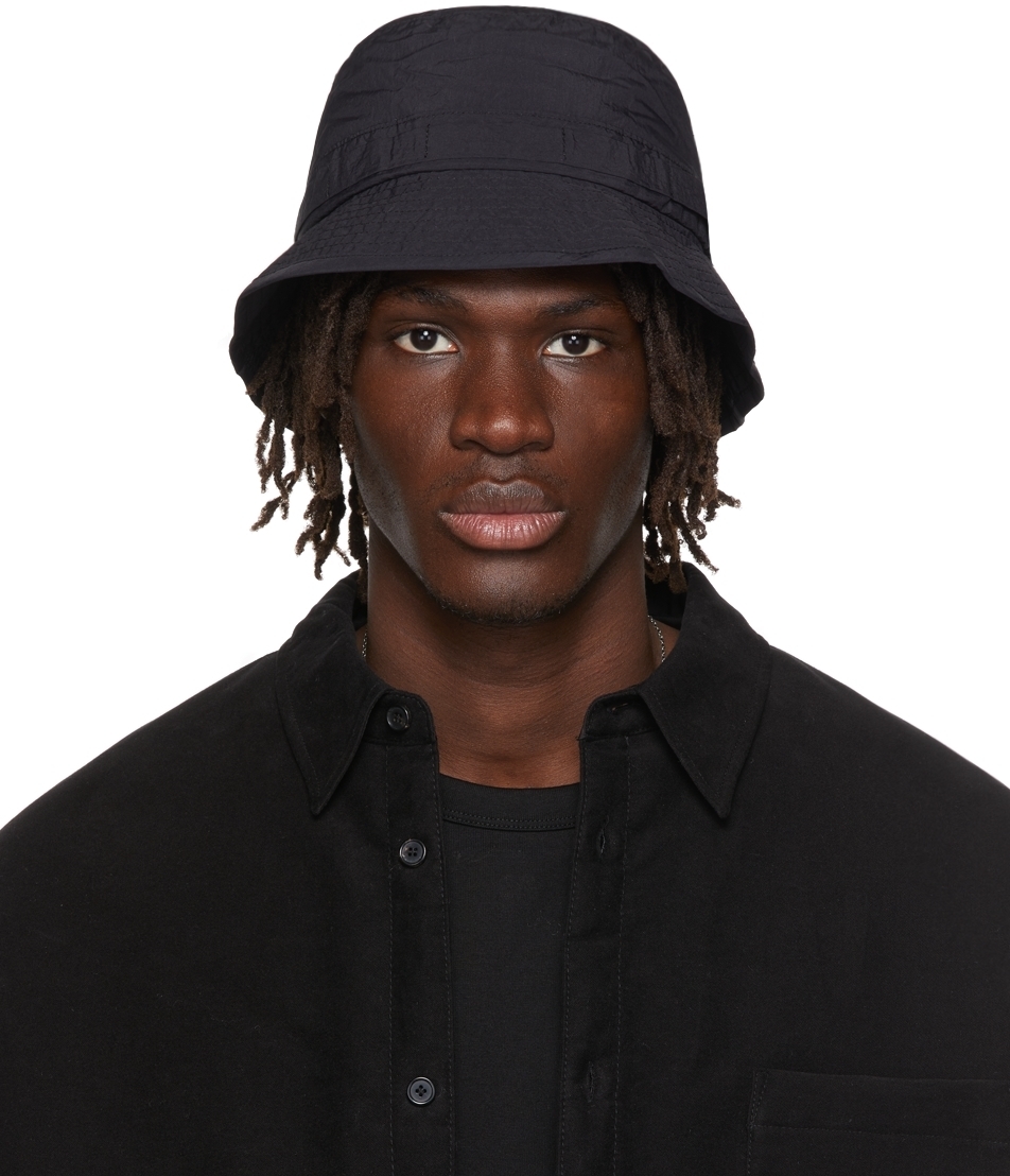 Juun.J Black Insulated Bucket Hat Juun.J