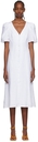 Reformation White Newbury Midi Dress