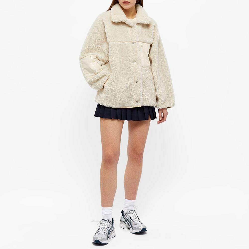 Sandy Liang Women's Rooney Fleece Jacket in Cream Sandy Liang