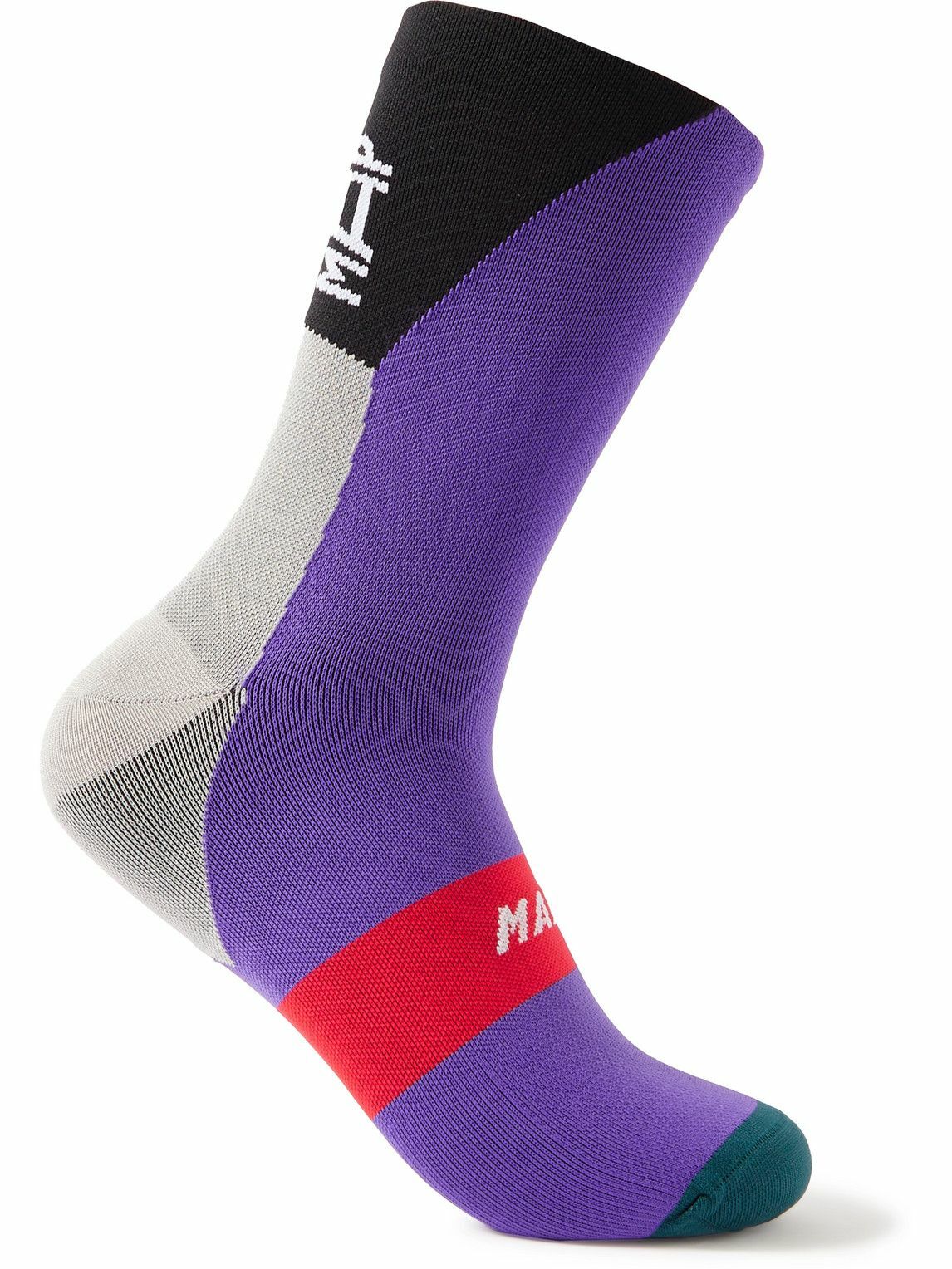 MAAP Form ColourBlock StretchKnit Socks Purple MAAP