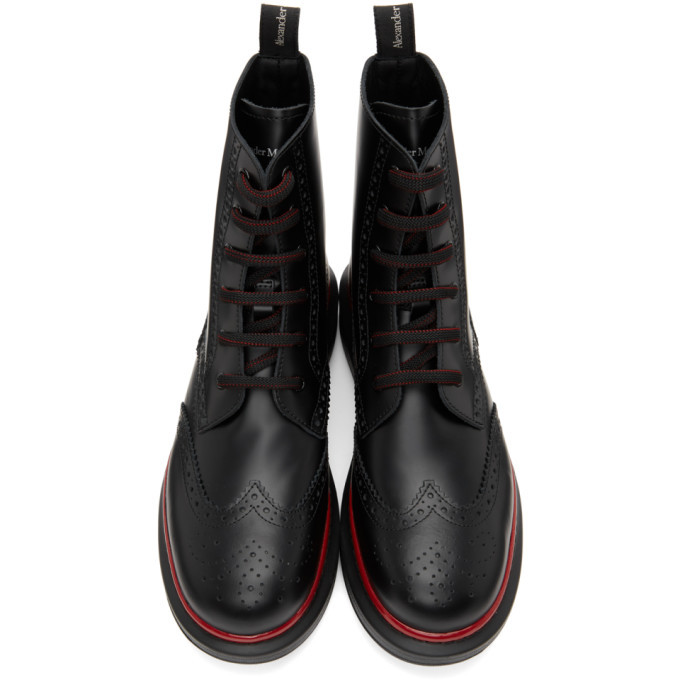 alexander mcqueen brogue boots