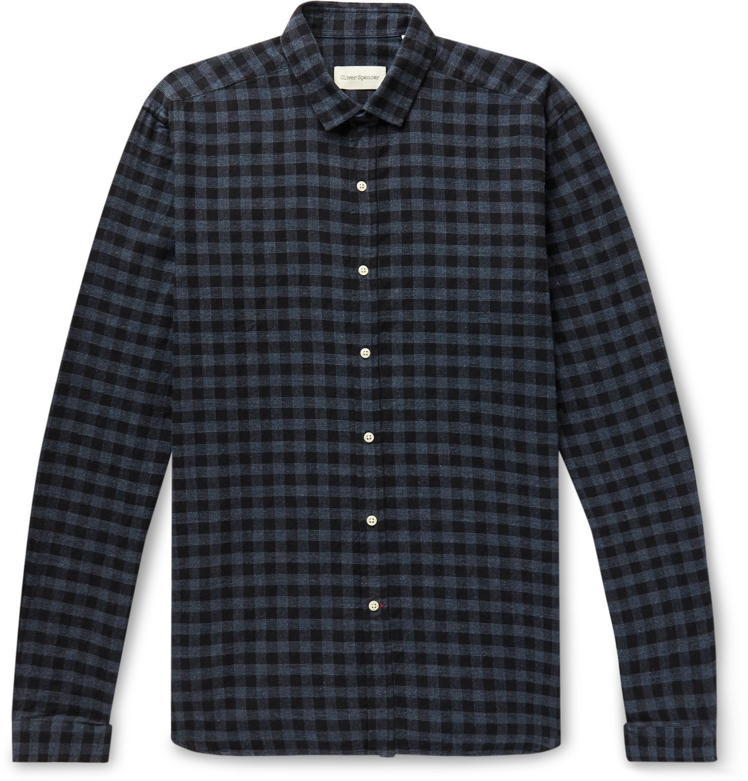 Oliver Spencer - Clerkenwell Checked Cotton Shirt - Blue