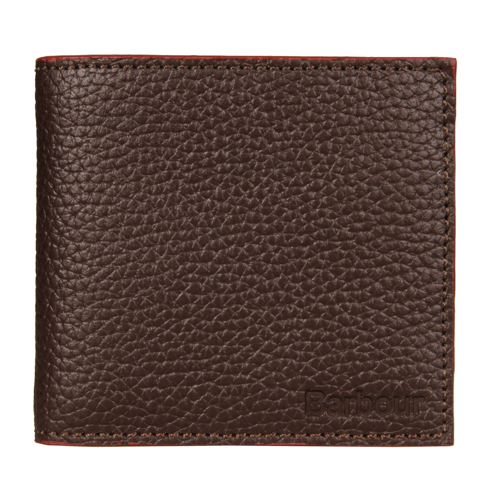 Grain Leather Wallet - Dark Brown