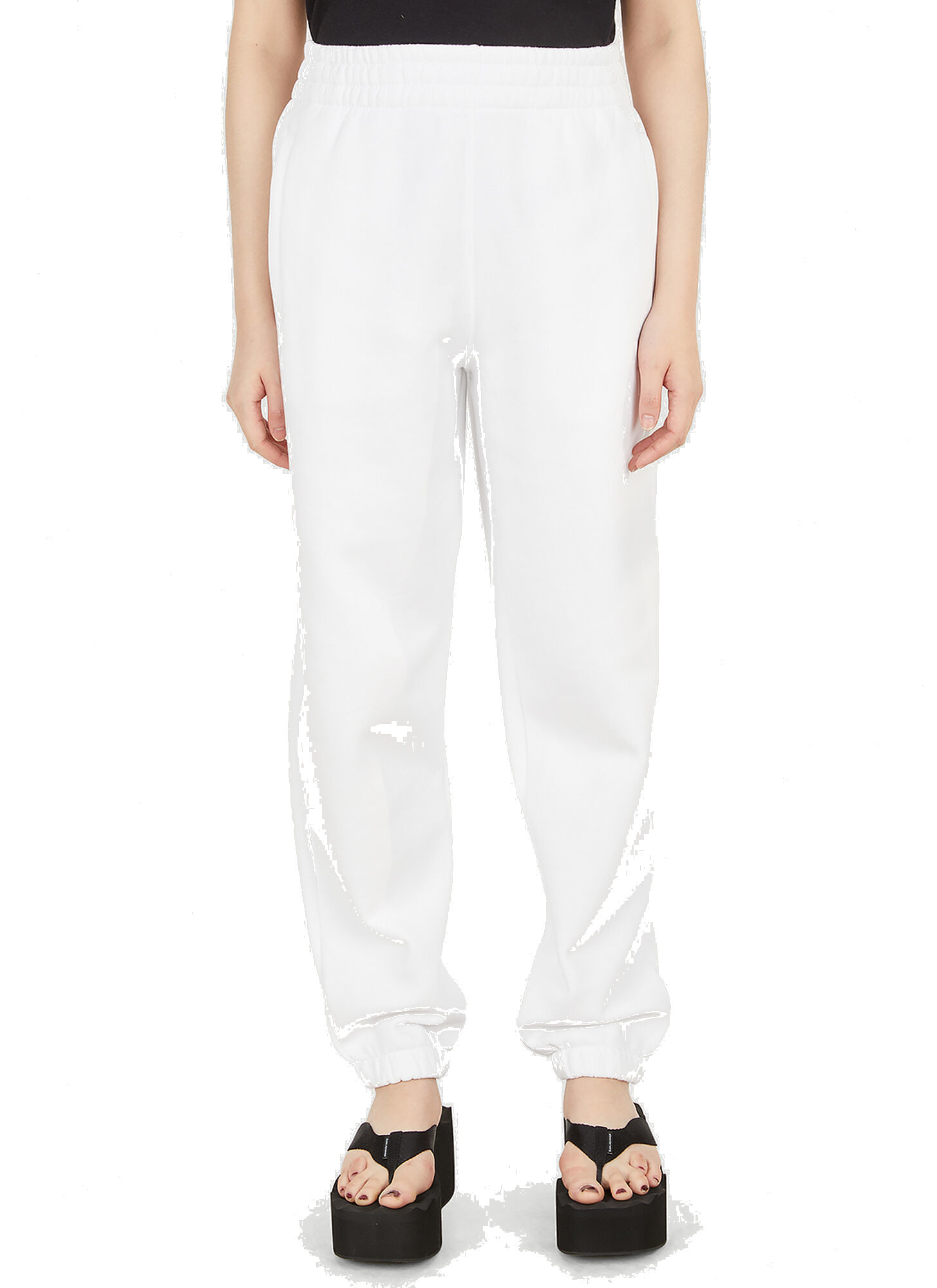 Puff Track Pants in White Alexander Wang