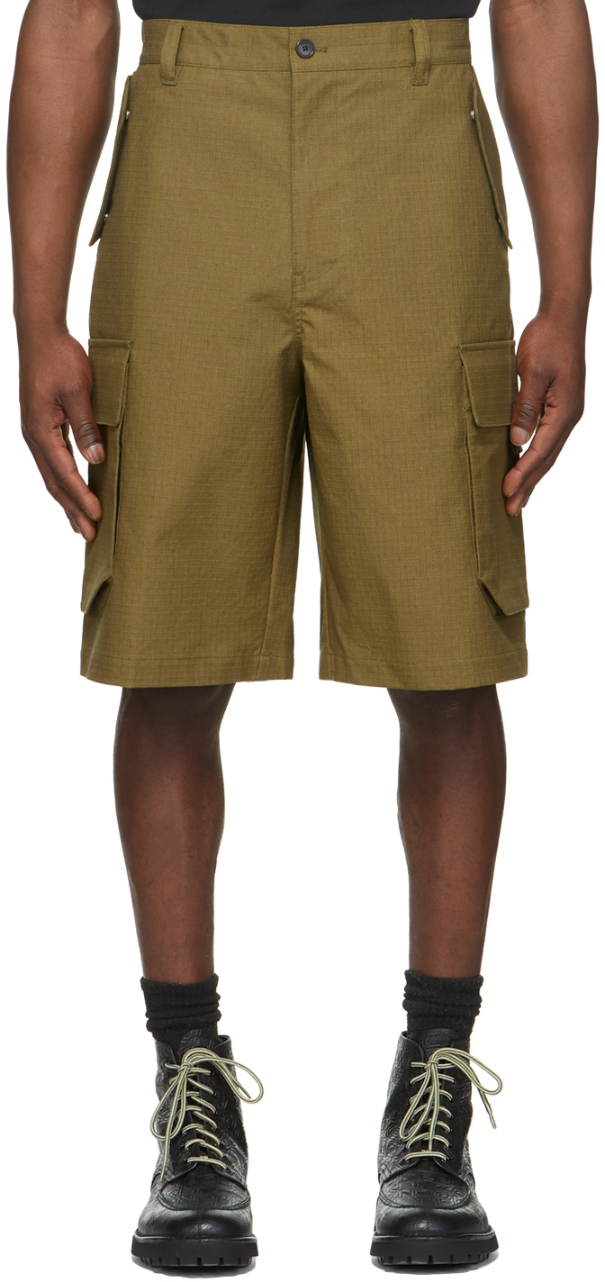 Kenzo Khaki Cargo Shorts Kenzo