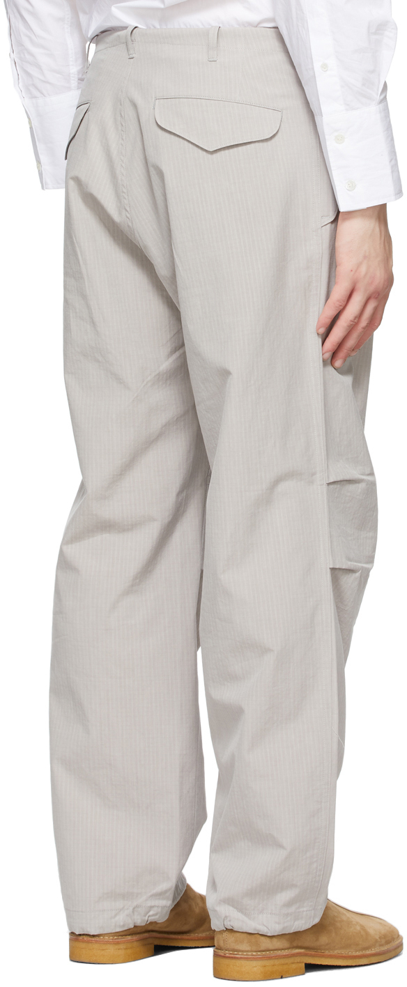 AURALEE Grey Ripstop Field Track Pants 