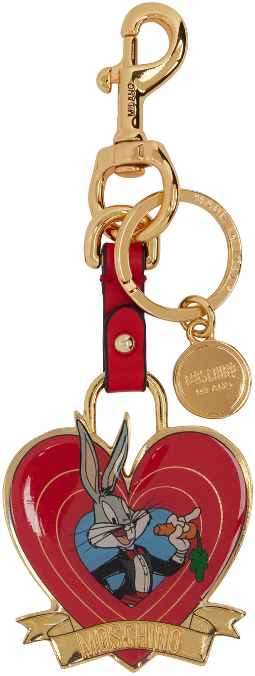 Moschino Red Bugs Bunny Keychain Moschino