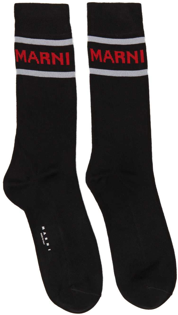 Marni Black Cotton Socks Marni