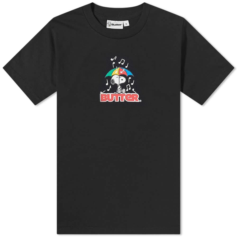 Butter Goods x Peanuts Umbrella TShirt in Black Butter Goods