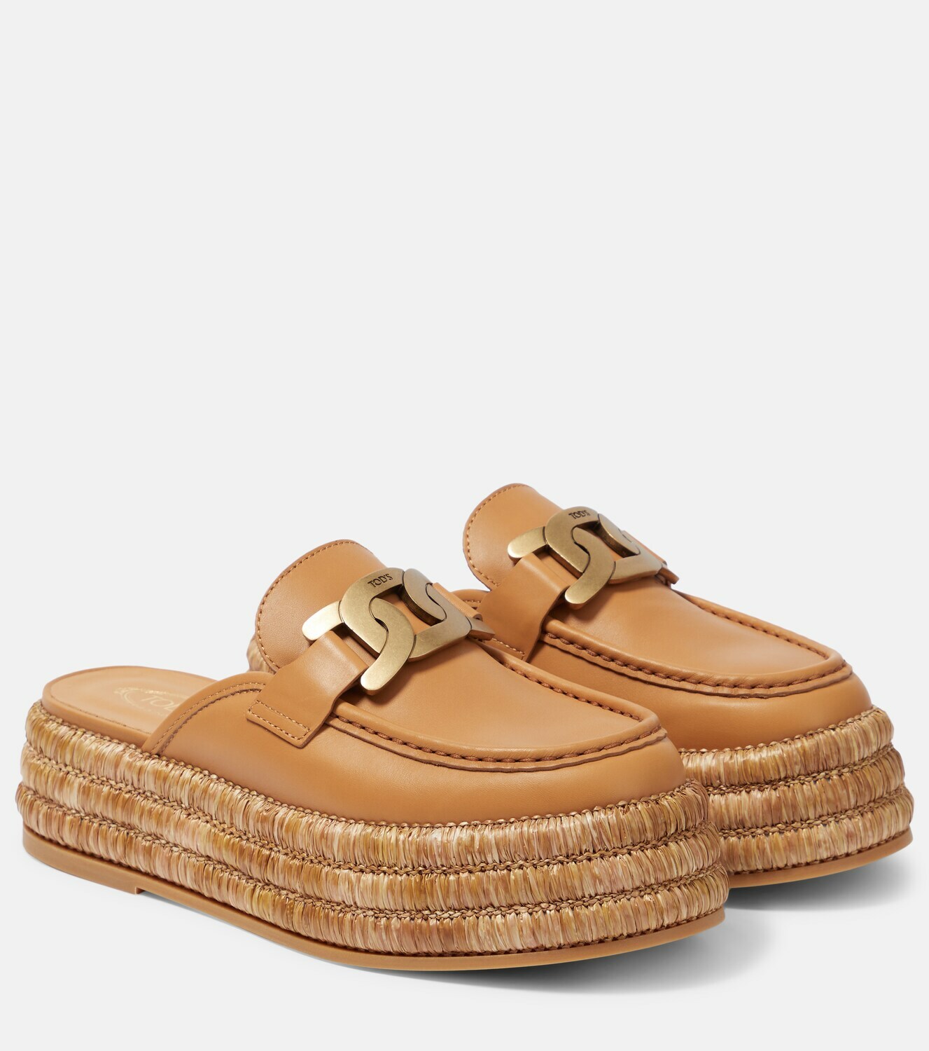 Tod's - Kate leather platform slippers Tod's