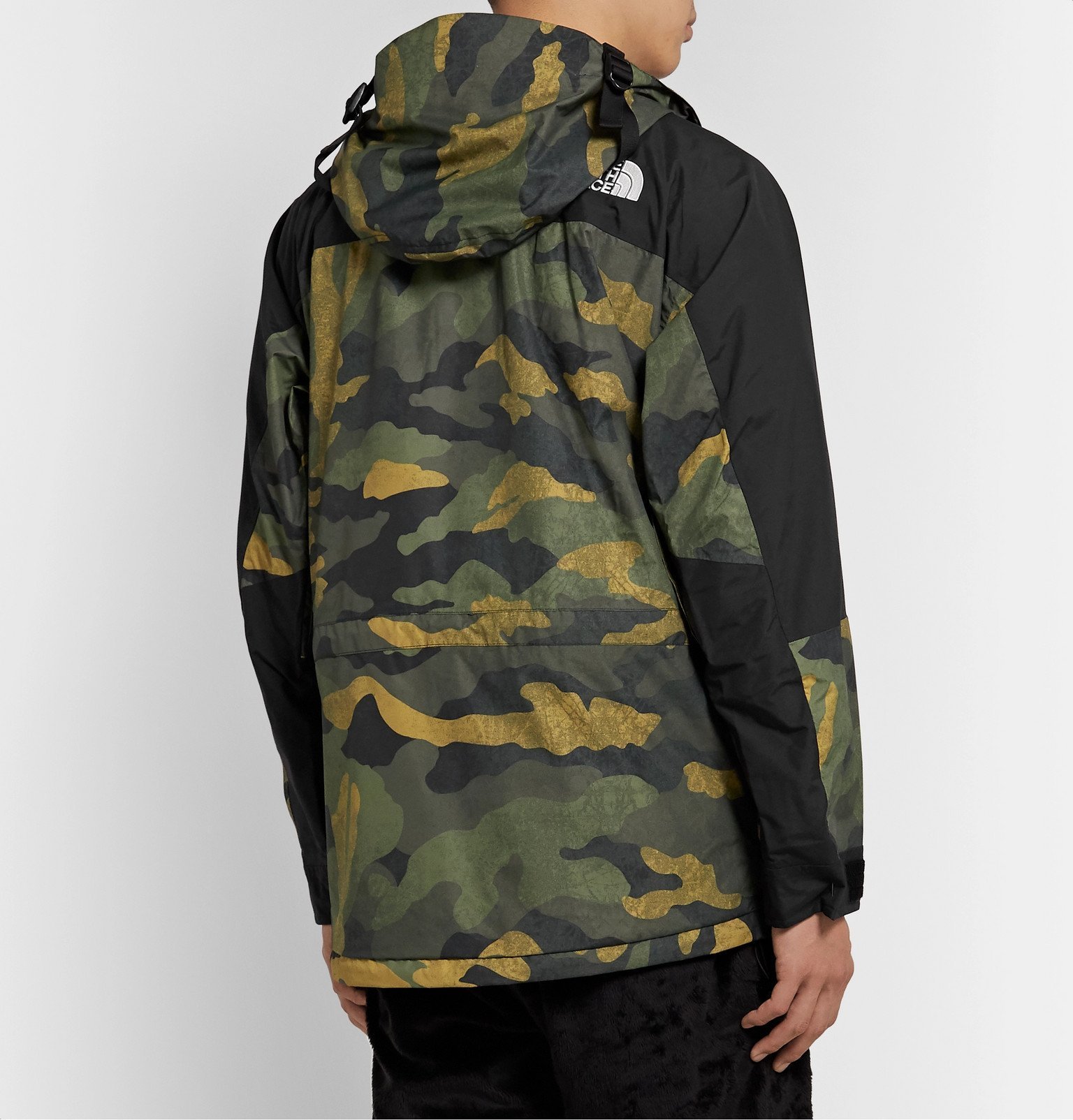 The North Face 1994 Seasonal Retro Panelled Camouflage Print Gore Tex Jacket Green The North Face