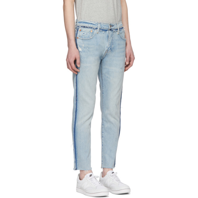 Levis Blue 512 Slim Wrong Side Out Jeans Levis