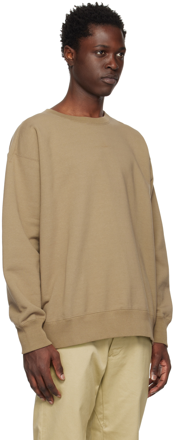 Nanamica Taupe Crewneck Sweatshirt Nanamica