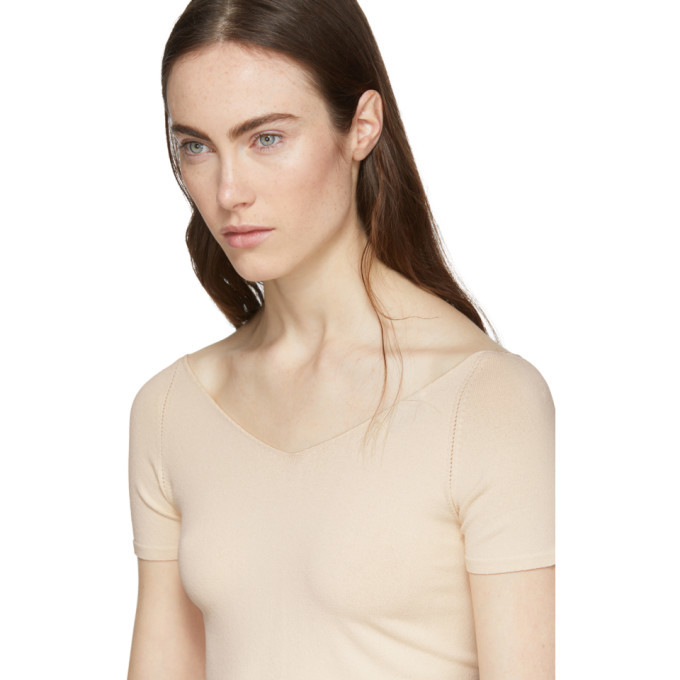 Lemaire Pink Short Sleeve Leotard Sweater Lemaire