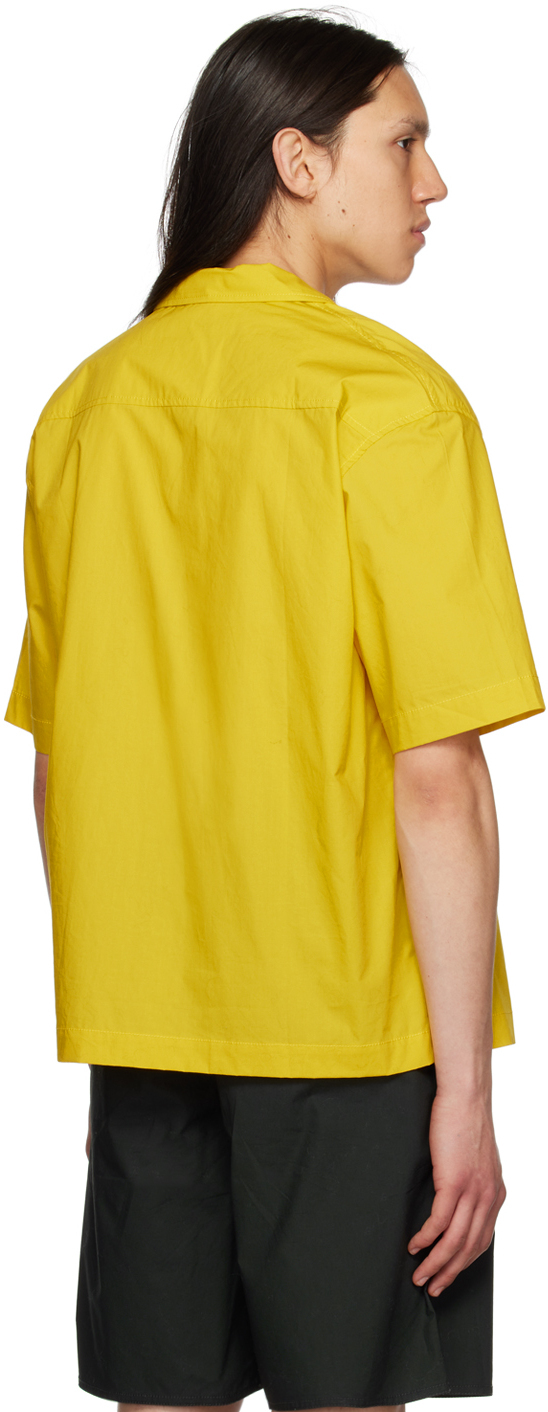 SUNNEI Yellow Open Spread Collar Shirt Sunnei