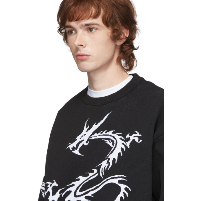 Xander Zhou Black Dragon Sweater Xander 