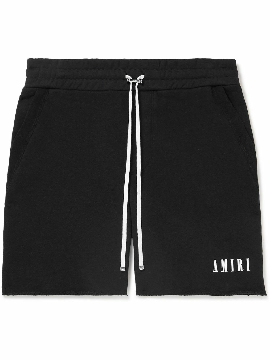 AMIRI - Straight-Leg Logo-Print Cotton-Jersey Shorts - Black Amiri