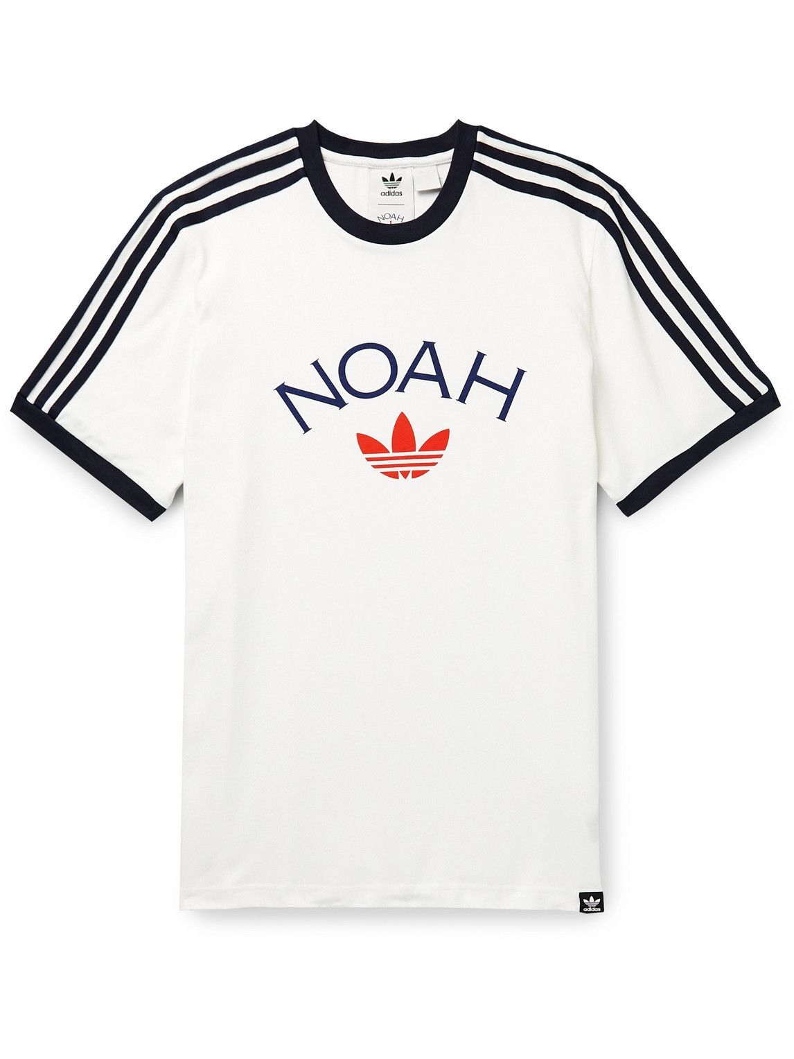 wijsvinger Een goede vriend lineair adidas Consortium - Noah Striped Logo-Print Cotton-Jersey T-Shirt - White  adidas Consortium