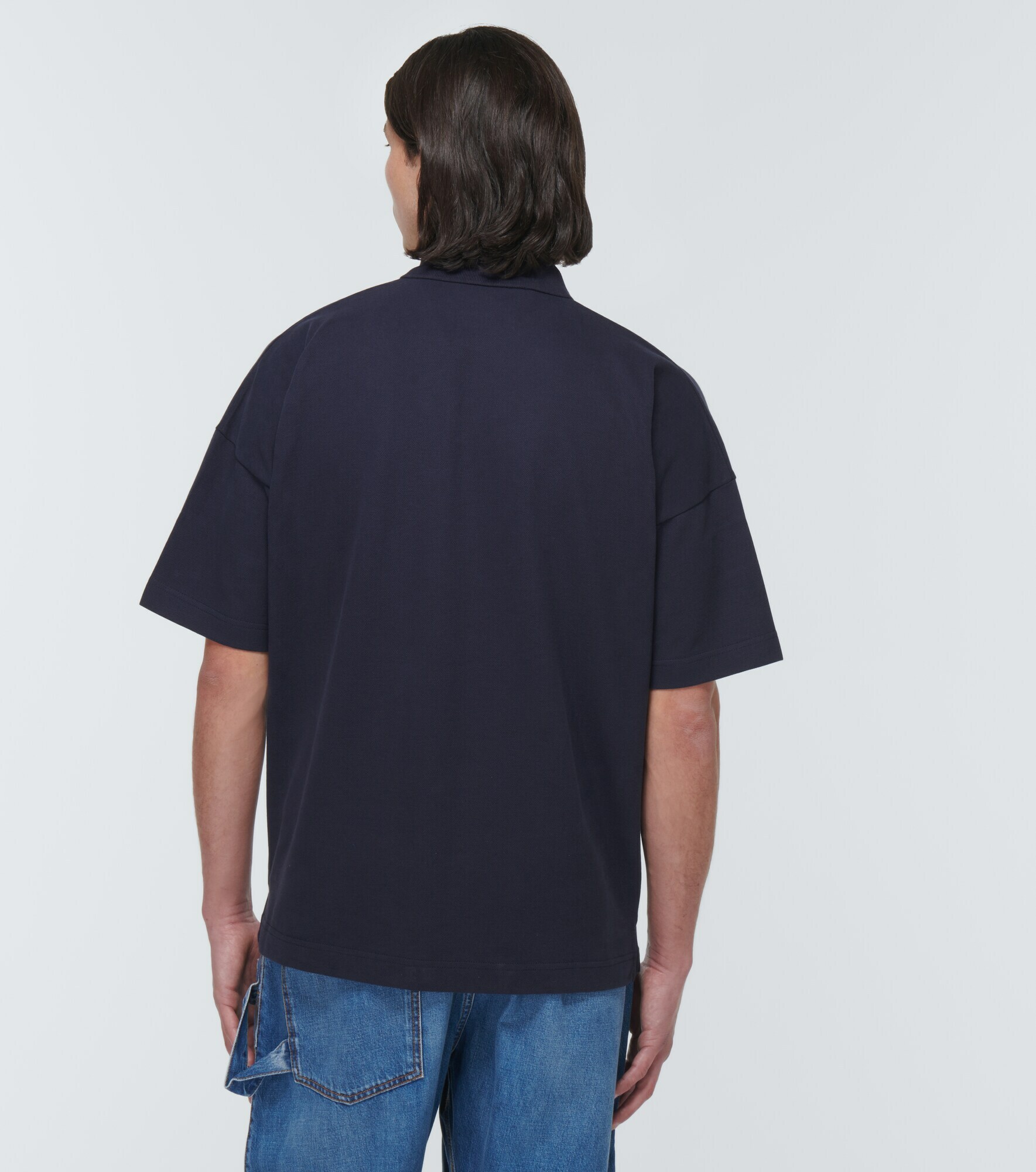 JW Anderson Men's Polo Shirt Art Club Black