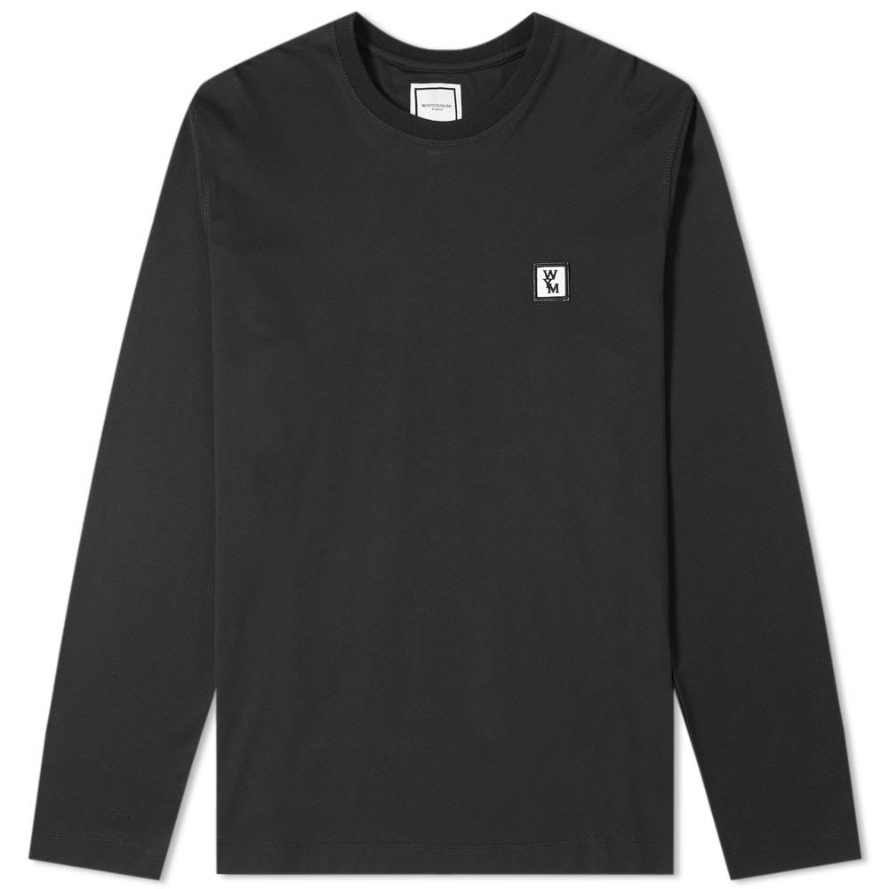 Wooyoungmi Long Sleeve Back Logo Tee Black & White Wooyoungmi