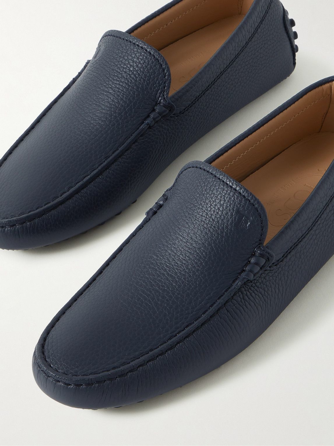 Tod's - Pantofola Gommino Full-Grain Leather Driving Shoes - Blue Tod's