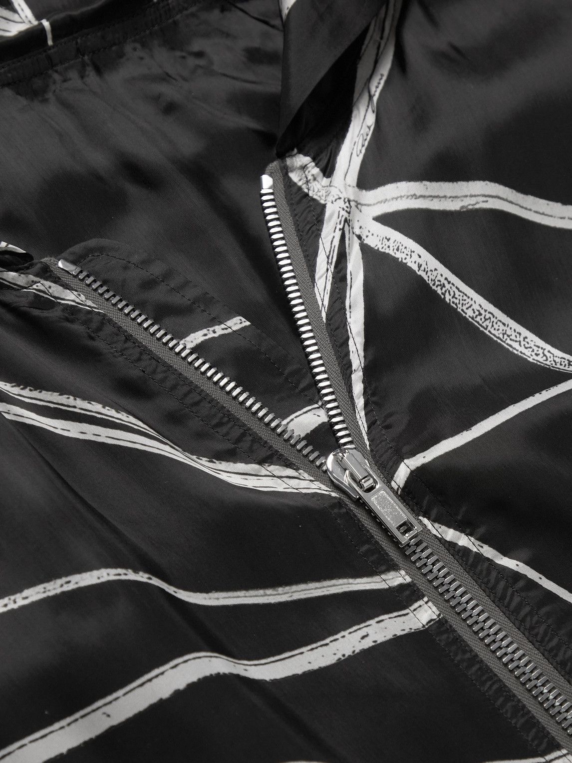Rick Owens - Printed Silk Jacket - Black